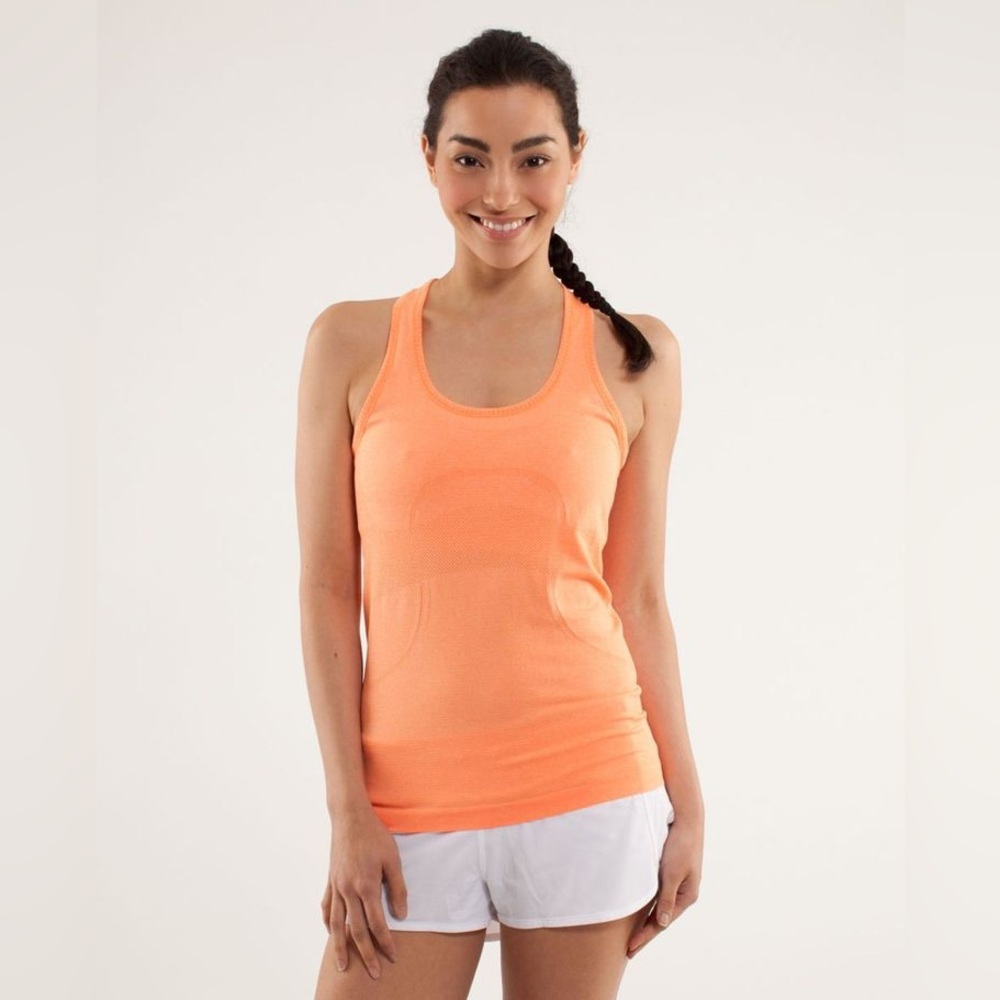 Lululemon swiftly tech racer back pizzaz size 10